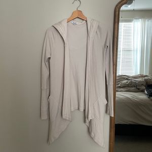 Splendid Waffle Knit Hooded Cardigan